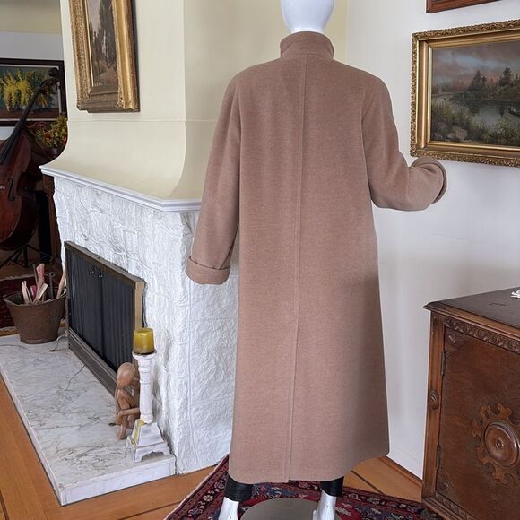 Marcona Angora & Wool Full Length Camel Coat - Picture 5 of 14